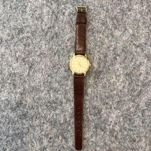 Caravelle By Bulova Men’s Watch Gold With Leather Band Waterproof Anti Magnetic